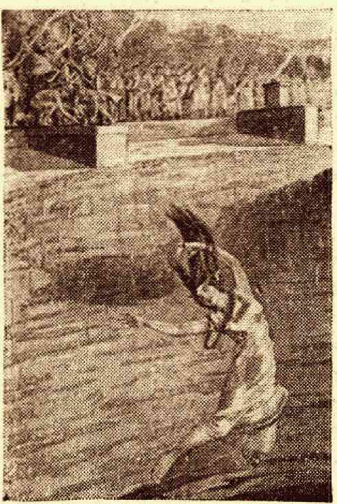 Сцена жертвоприношения в Священном сеноте (по рисунку Хергета)